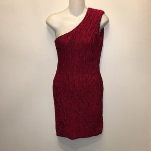 One shoulder holiday club dress
